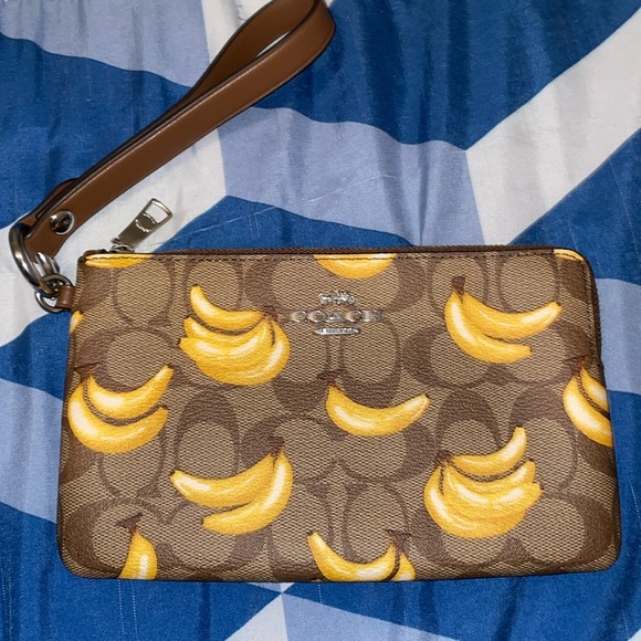 Brand new banana edition coach wristlet - Picture 1 of 4